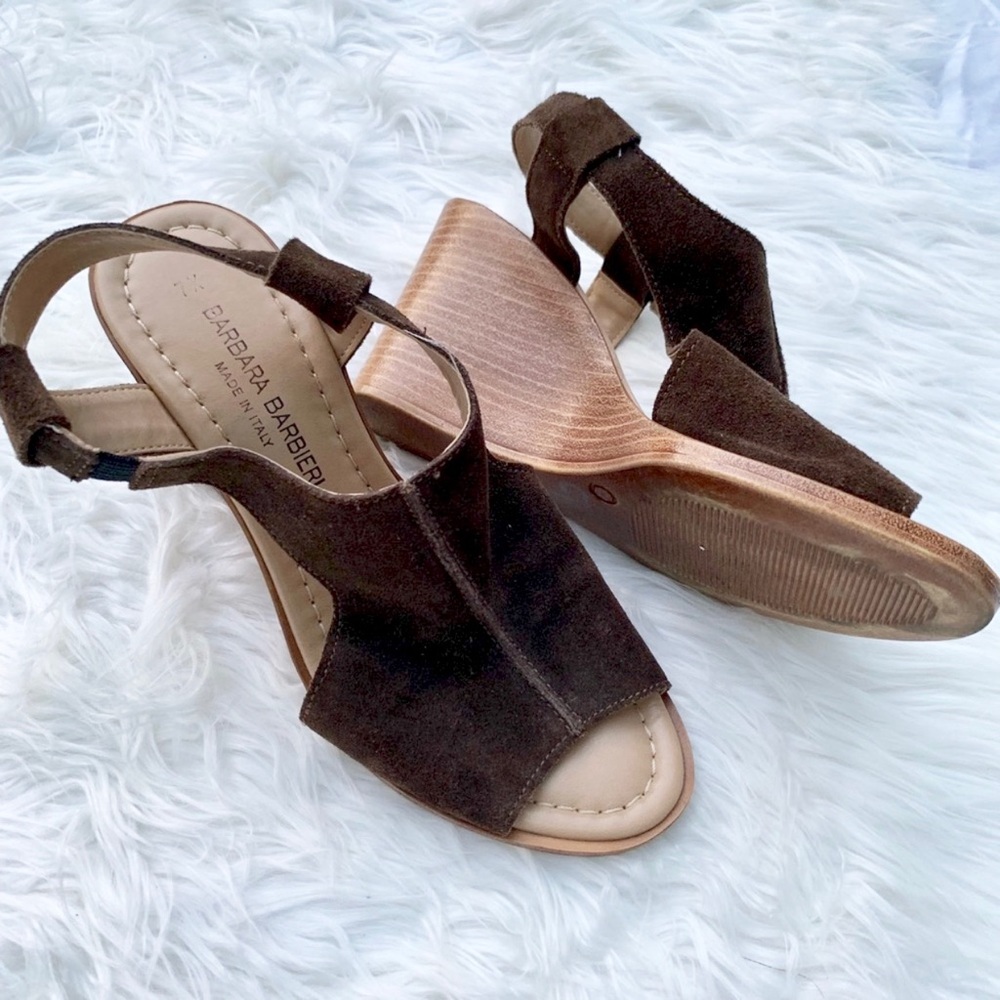 Barbara Barbieri Suede Sandals